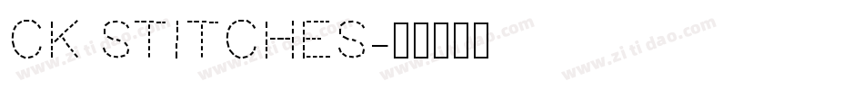 CK Stitches字体转换